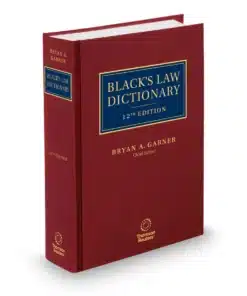 Black's Law Dictionary by Bryan A. Garner - 12th Edition 2024