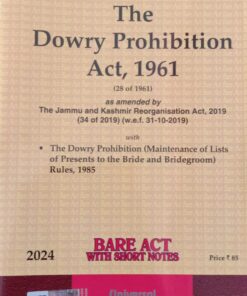 Lexis Nexis’s The Dowry Prohibition Act, 1961 (Bare Act) - 2024 Edition