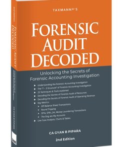 Taxmann's Forensic Audit Decoded by G.C Pipara - 2nd Edition July 2024