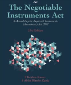 Lexis Nexis's The Negotiable Instruments Act by Khergamvala - 23rd Edition 2021