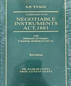 Vinod Publication's Commentary on The Negotiable Instruments Act, 1881 by S.P. Tyagi