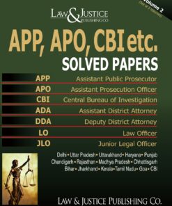 LJP's APP, APO, CBI etc. Solved Papers (In 2 vols) - Edition 2022