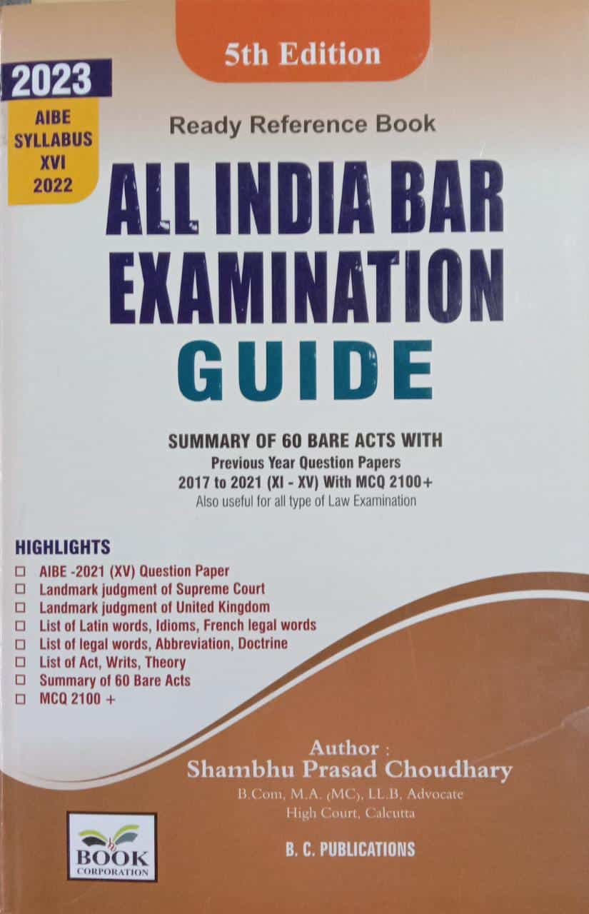 All India Bar Examination Guide (New Syllabus AIBE 2022)