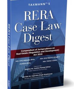 Taxmann's RERA Case Law Digest by Adv. (CA) Mahadev Birla - 1st Edition August 2024