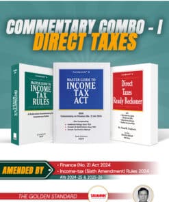 Taxmann's COMMENTARY COMBO – I for Direct Taxes—Master Guide to Income Tax Act and Rules & Direct Taxes Ready Reckoner (DTRR) | Finance (No. 2) Act 2024 | IT (Sixth-Amdt.) Rules 2024 | Set of 3 Books