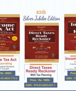 Commercial's ESSENTIALS COMBO | Direct Tax Laws | Income Tax Act, Income Tax Rules & Direct Taxes Ready Reckoner | Set of 3 Books