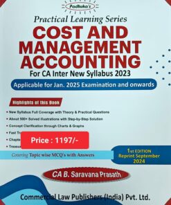 Commercial's Practical Learning Series - Cost and Management Accounting by G. Sekar for Jan 2025