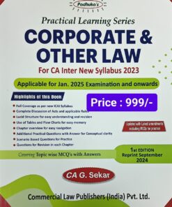 Commercial's Practical Learning Series - Corporate & Other Law by G. Sekar for Jan 2025