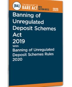 Taxmann's Banning of Unregulated Deposit Schemes Act 2019 – Bare Act with Section Notes - Edition 2025