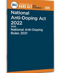 Taxmann's National Anti-Doping Act 2022 with National Anti-Doping Rules 2021 – Bare Act with Section Notes - Edition 2025