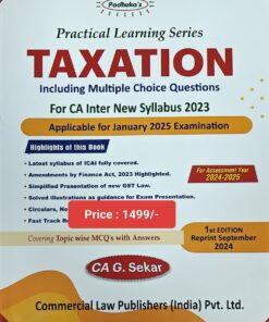 Commercial's Practical Learning Series - Taxation by G. Sekar for Jan 2025