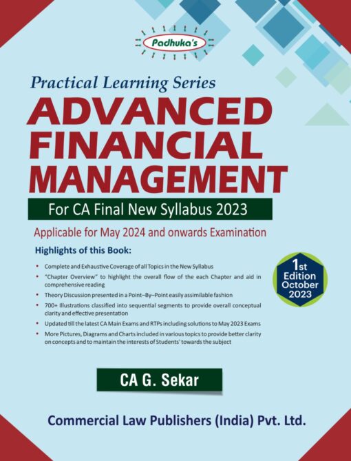 Commercial's Practical Learning Series - Advanced Financial Management by G. Sekar for May 2024