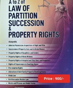 Whitesmann’s A To Z of Law of Partition Succession & Property Rights by Dr. Pramod Kumar Singh
