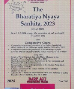 Lexis Nexis’s The Bharatiya Nyaya Sanhita, 2023 (Bare Act) - 2024 Edition