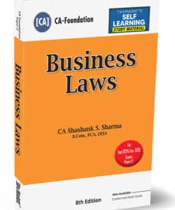 Taxmann's Business Laws (CA-Foundation) by Shashank Sharma for Sept 2024