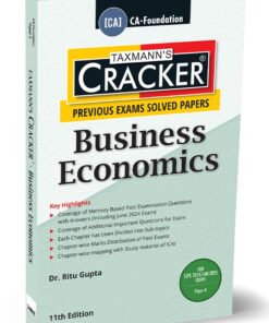 Taxmann's Cracker - Business Economics (Economics) by Ritu Gupta for Sept. 2024