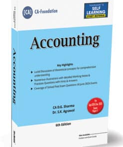 Taxmann's Accounting (Accounts) | Study Material by D.G. Sharma for Sept 2024