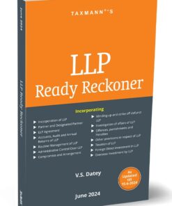 Taxmann's LLP Ready Reckoner by V.S. Datey - Edition June 2024