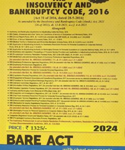 Commercial's The Insolvency & Bankruptcy Code, 2016 (Bare Act) – Edition 2024