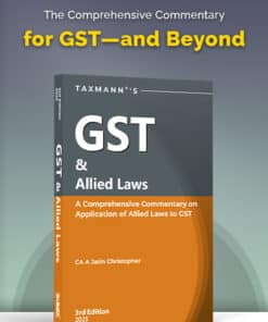 Taxmann's GST & Allied Laws by A Jatin Christopher