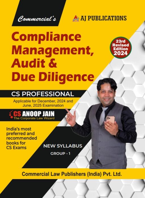 AJ Pub's Compliance Management, Audit & Due Diligence by CS Anoop Jain for Dec 2024 Exam