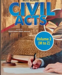 Venus's The West Bengal Civil Acts [(Volume 2 (M to Z)] by Pradyumna Sinha