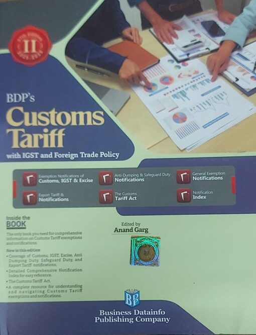 BDP’s Customs Tariff with IGST and Foreign Trade Policy (Feb 2025 Edition) by Anand Garg - 57th Edition 2025-2026