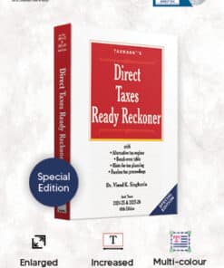 Taxmann's Direct Taxes Ready Reckoner – Special Edition by Vinod K Singhania - 48th Edition August 2024