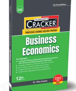 Taxmann's Cracker - Business Economics (Economics) by Ritu Gupta for Jan 2025