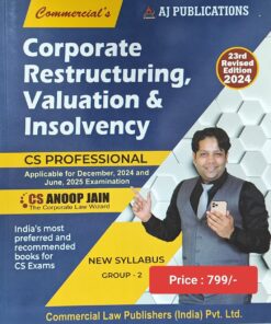 AJ Pub's Corporate Restructuring, Valuation & Insolvency by CS Anoop Jain for Dec 2024 Exam