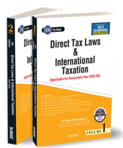 Taxmann's Direct Tax Laws & International Taxation by Ravi Chhawchharia for May 2025 Exams