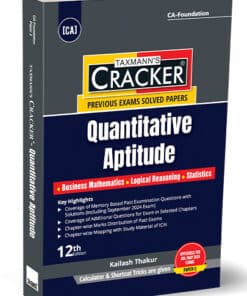 Taxmann's Cracker - Quantitative Aptitude (Maths, LR & Stats) by Kailash Thakur for Jan 2025