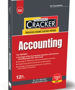 Taxmann's Cracker - Accounting by S.K. Agrawal for Jan 2025 Exams