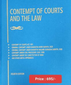 KP's Contempt of Courts And The Law by Nayan Joshi - 4th Edition 2025